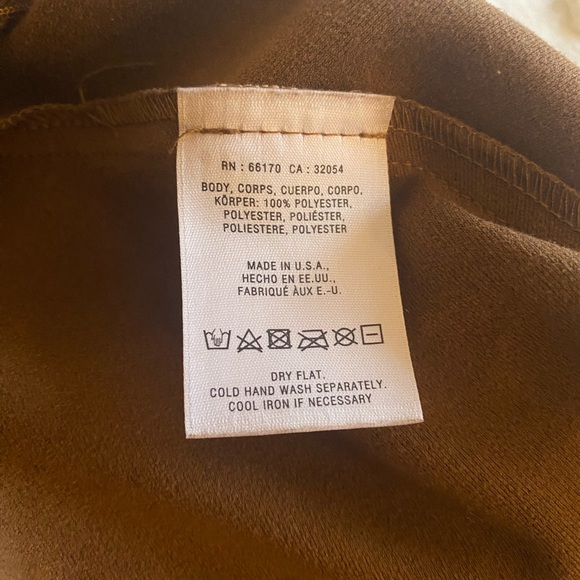 Anthropologie/Matison Stone Suede Skater Skirt, Small - Picture 13 of 13